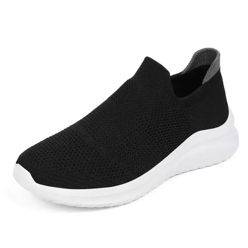 Sapatos masculinos tênis de malha respirável deslizamento em tênis de corrida ao ar livre antiderrapante casal jogging treinamento caminhadas sapatos esportivos