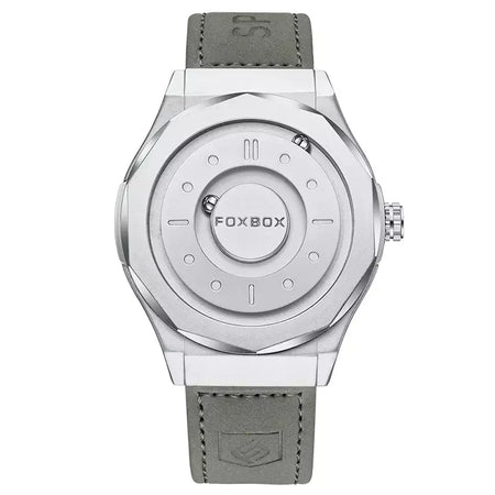 Foxbox criativo rolagem ponteiro força magnética relógios de pulso quartzo masculino esportes ao ar livre relógio à prova dwaterproof água masculino relogio masculino