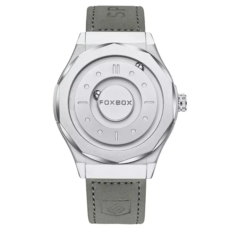 Foxbox criativo rolagem ponteiro força magnética relógios de pulso quartzo masculino esportes ao ar livre relógio à prova dwaterproof água masculino relogio masculino