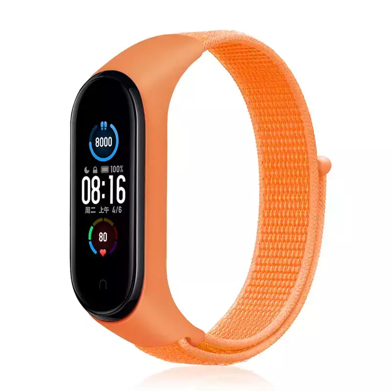 Correia de nylon para Xiaomi Mi Band, pulseira esportiva confortável, pulseira para Mi Band 7, 6, 5, 4, 3