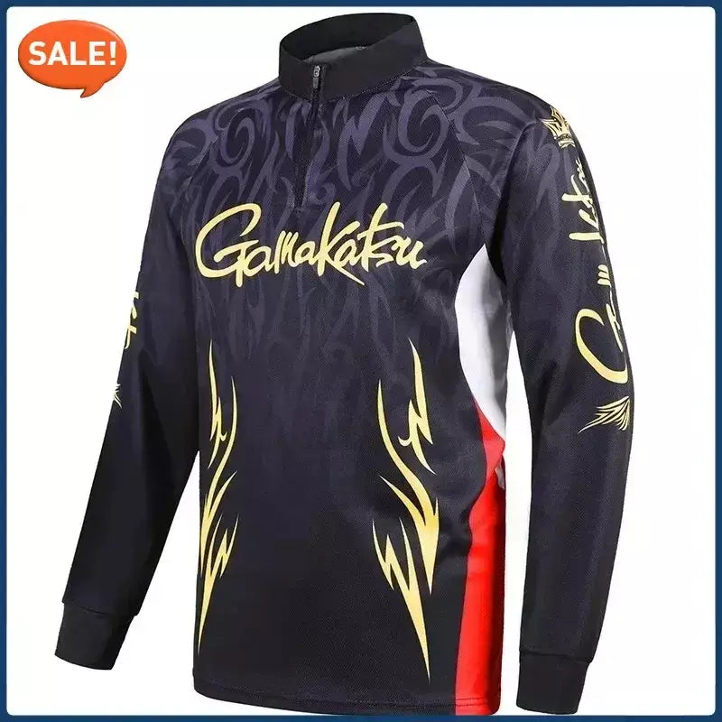 Roupas esportivas de pesca primavera verão homens manga longa ao ar livre ciclismo camisas de pesca secagem rápida roupas respiráveis