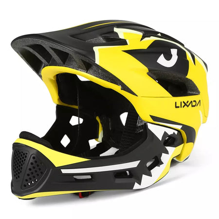 Capacete facial completo destacável para crianças, capacete de segurança esportivo para ciclismo, skate, patinação