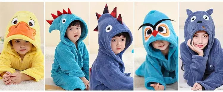 Roupão de Banho Criança, Robe Banho Infantil Absorvente Macio, Roupa Banho Bebé, Toalha com Capuz Infantil, Artigos Banheiro, Roupão Praia Piscina Menino Menina, Pijama Lar