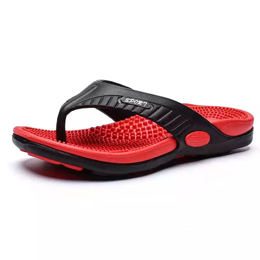 Chinelos masculinos de massagem, sapatos de praia respiráveis, sandálias de luxo, chinelos de verão, plus size 46