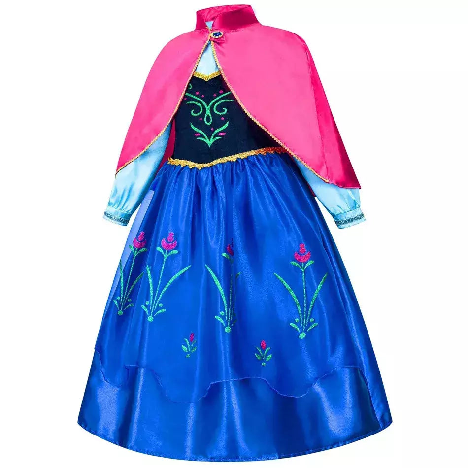 Elsa anna vestidos de princesa meninas malha lantejoulas vestido crianças cosplay neve rainha trajes halloween carnaval festa aniversário vestidos