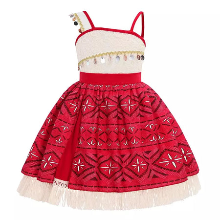 Meninas roupa cosplay traje das crianças festa vestido de princesa verão casual praia vestido colar peruca conjunto vestidos de festa para meninas