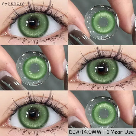 AMARA 1 par de lentes de contato coloridas para olhos, lentes azuis para cosplay de anime, lentes coloridas roxas, rosa y2k, lentes vermelhas coloridas