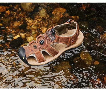 2024 sapatos masculinos de couro verão novo tamanho grande sandálias masculinas sandálias de moda chinelos tamanho grande 38-47 ?