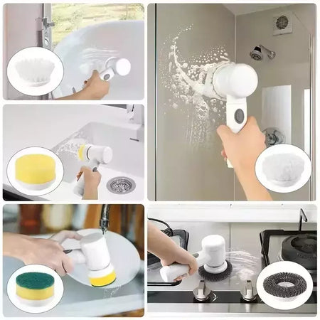 Xiaomi power purificador 5 cabeça de escova substituível elétrica rotação purificador escova limpeza do banheiro power purificador escova elétrica casa