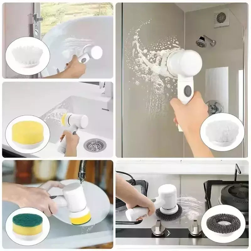 Xiaomi power purificador 5 cabeça de escova substituível elétrica rotação purificador escova limpeza do banheiro power purificador escova elétrica casa