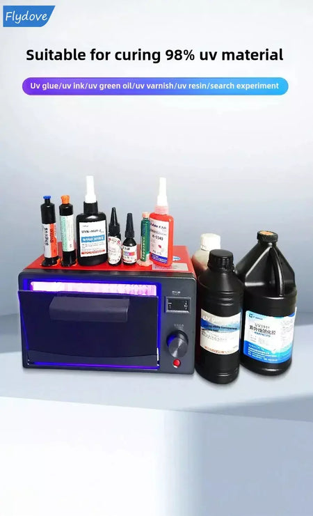 Caixa de cura uv forno de lâmpada ultravioleta 365nm 395nm 405nm led uv forno para resina uv tela flexível rápida manutenção do telefone móvel
