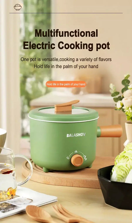Panela multifuncional doméstica, 220v/110v, camada única/dupla, panela quente, mini máquina de cozinhar elétrica, panelas antiaderentes, ue/usplug