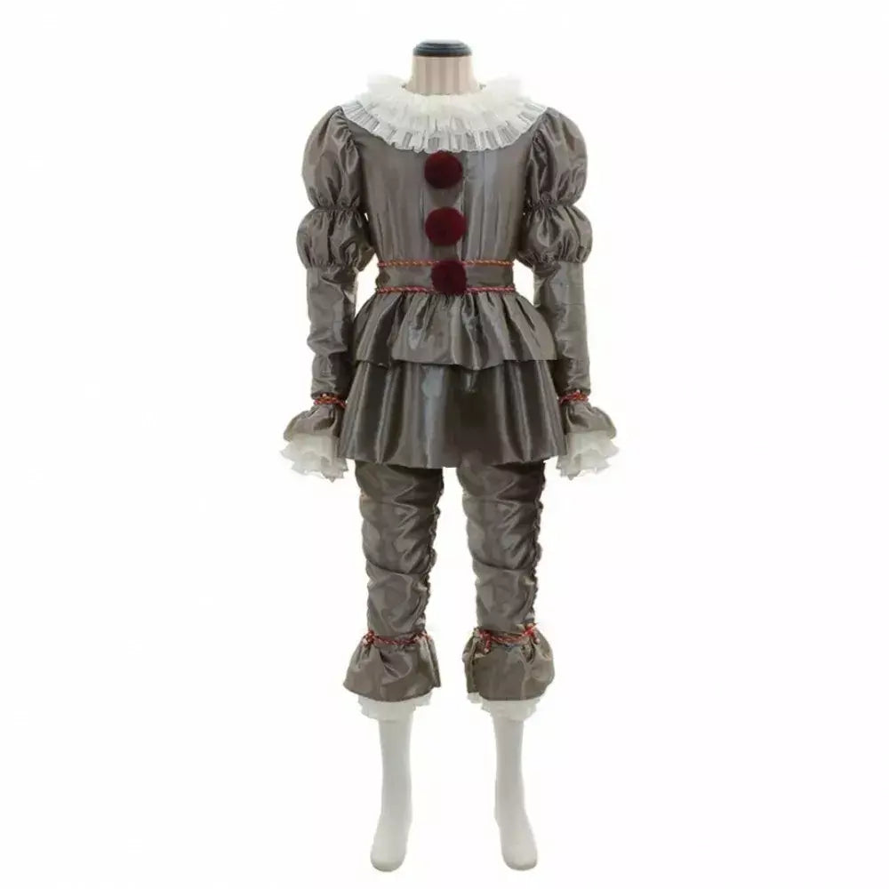 Anime noite palhaço coringa adulto pennywise cosplay traje halloween palhaço stephen king masculino feminino cos ternos roupa uniforme festa