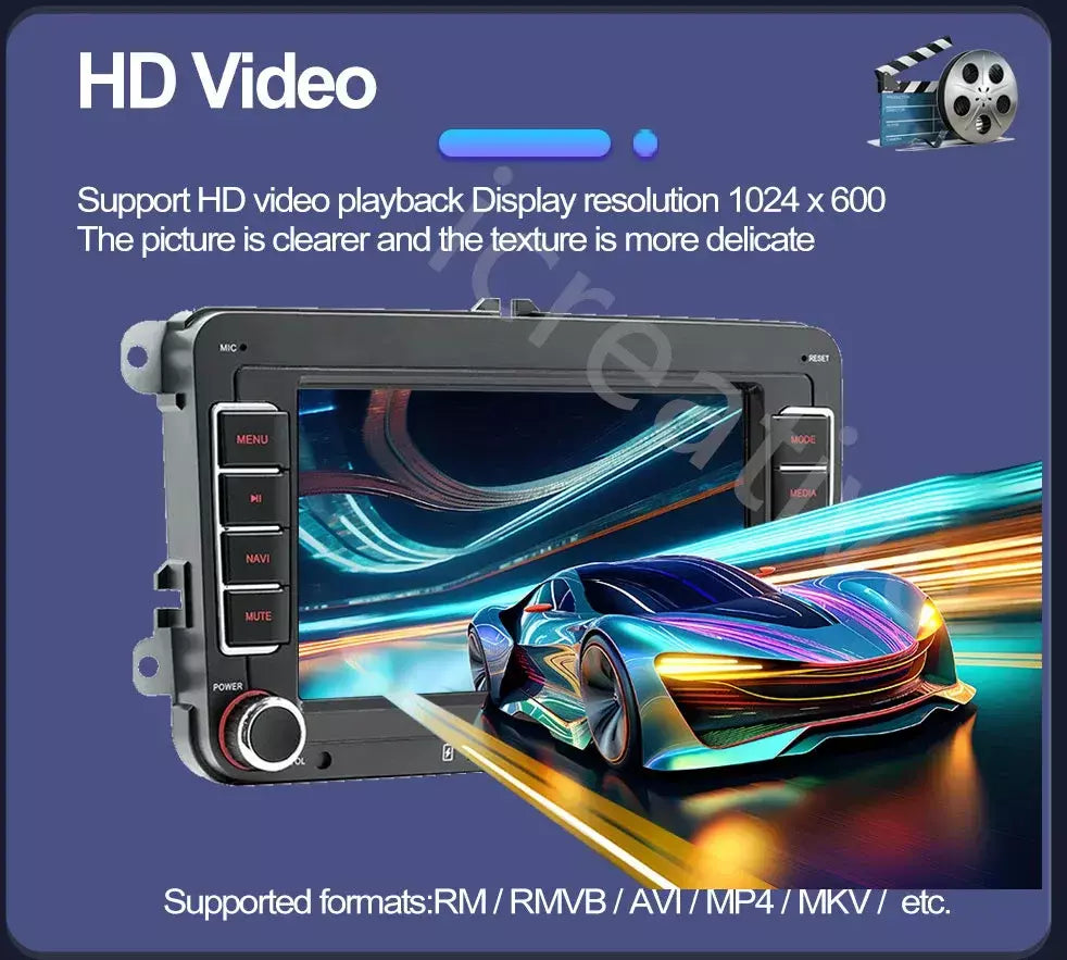 2din rádio do carro android para volkswagen golf 5 6 polo passat b6 b7 cc skoda jetta universal multimídia carplay wifi navegação gps