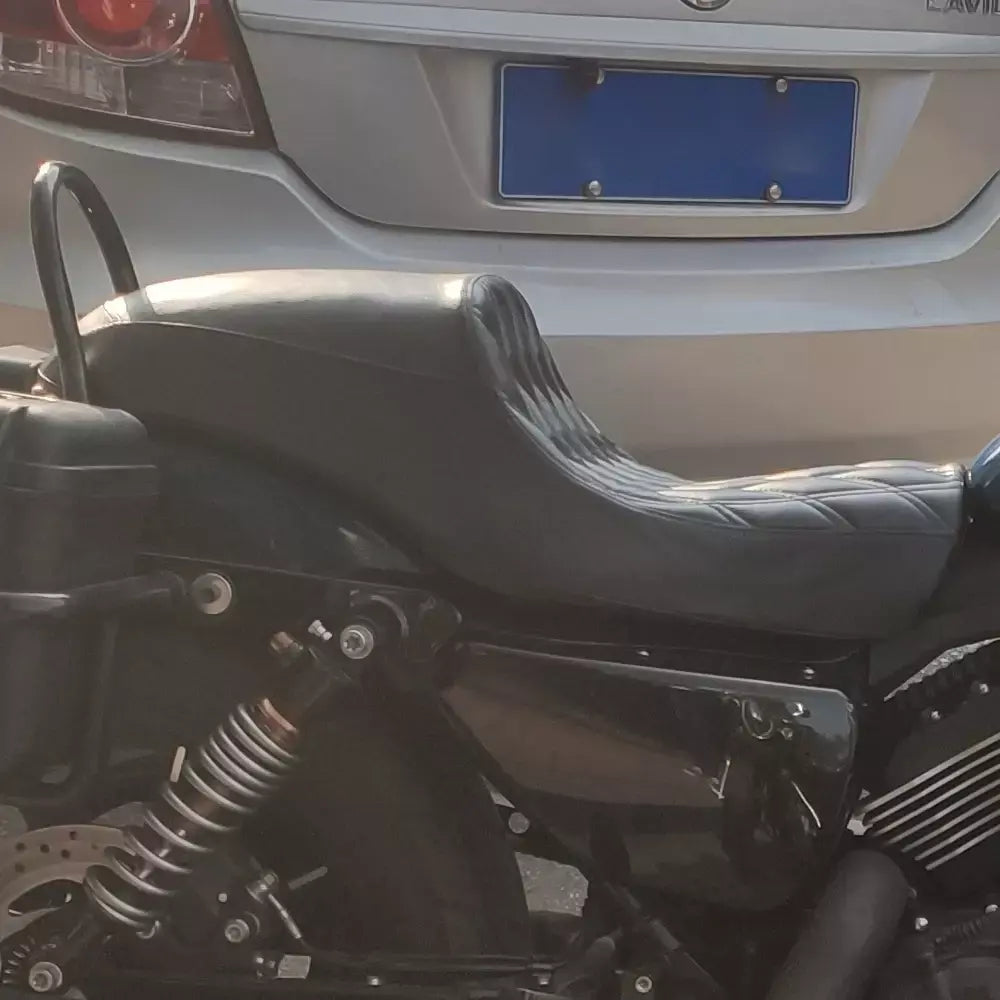 Dois-up assento piloto sela motorista passageiro pillion para harley ferro 883 baixo 883l sportster 1200 nightster personalizado superlow roadster