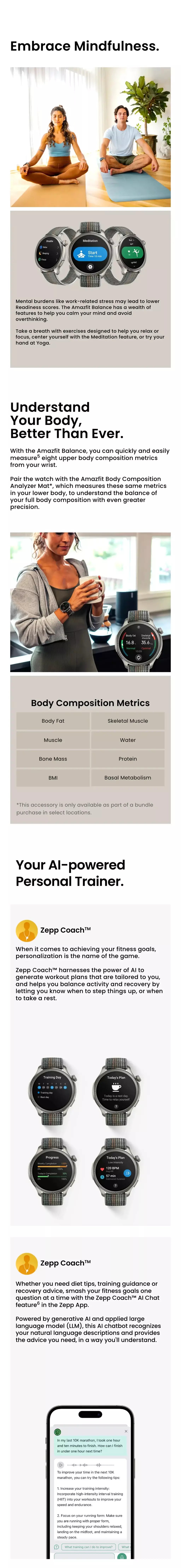 in stock Amazfit Balance 46mm Relógio Inteligente Treinador Do Sono Dual-Band GPS 150 + Modos Esportivos Relógio Inteligente Prontidão Para Android IOS Phone