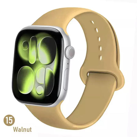 Pulseiras de silicone para apple watch pulseira 44mm 45mm 40 41mm 42-46mm pulseiras esportivas iwatch série 10 11 9 8 7 6 5 4 se ultra 3/2 49mm