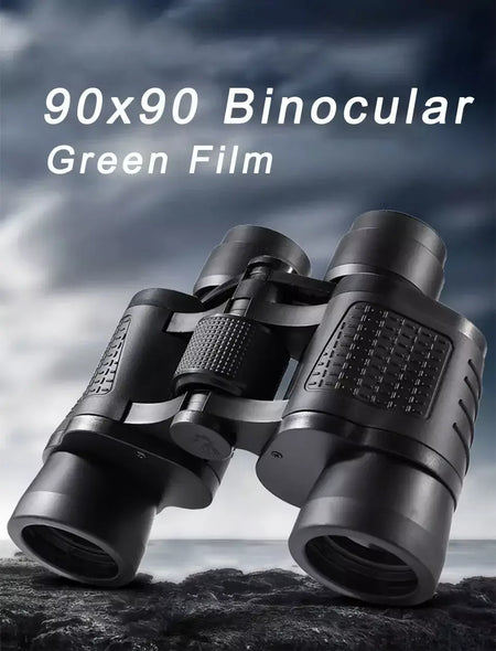 Binóculos 90x90 longo alcance bak4 prisma hd telescópio de alta potência lente vidro óptico caminhadas viagem portátil para caça esporte escopo