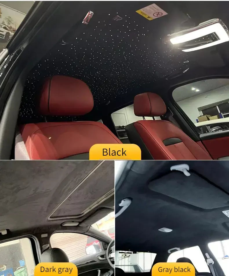 Tecido de camurça autoadesivo elástico de 4 lados pelo metro para modificação interior do carro estofamento contador costura pano wearable