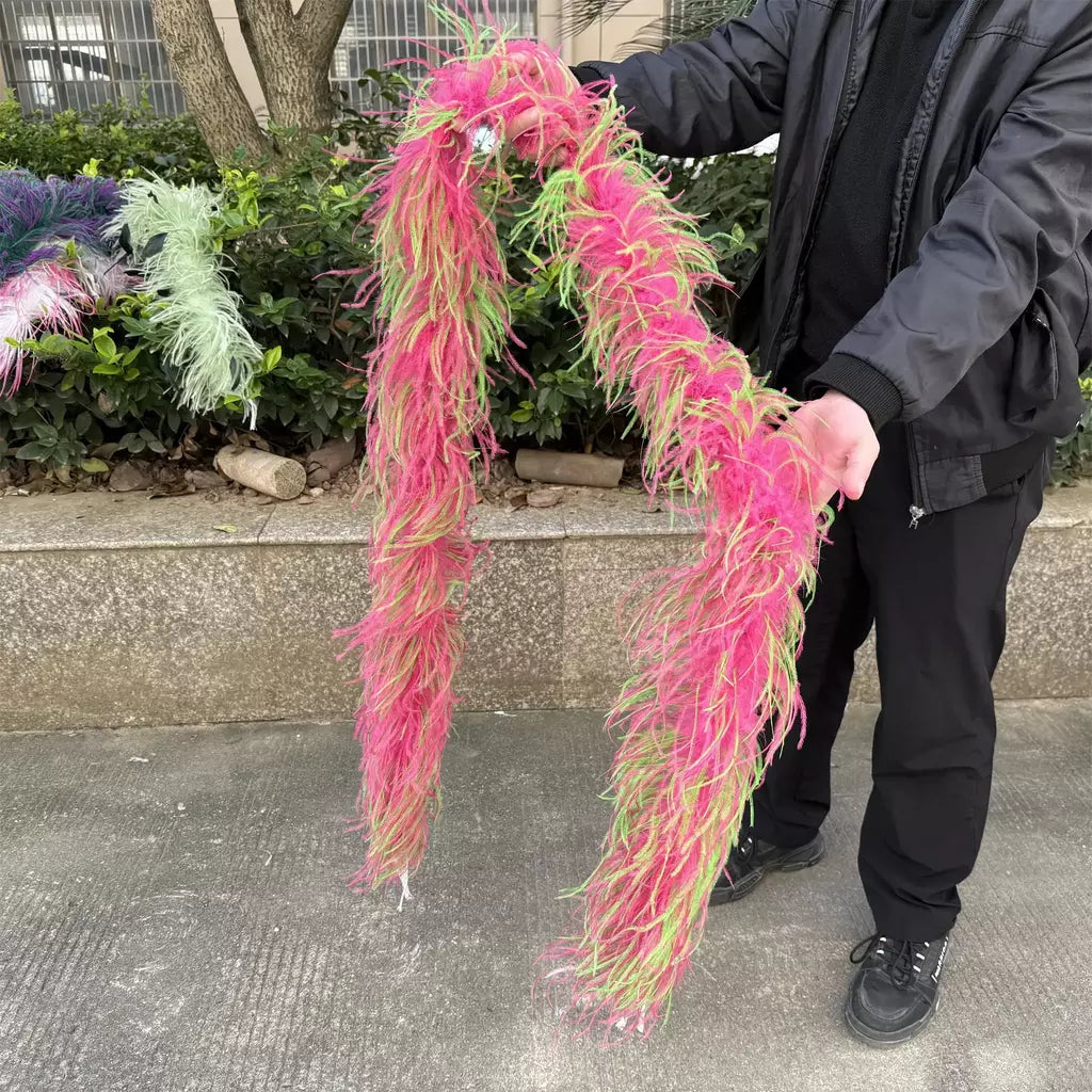 Boa de penas de avestruz arco-íris, 6/10/20 camadas, acessórios de festa fofos para mulheres, halloween, carnaval, cosplay, decoração de casamento, fantasia diy