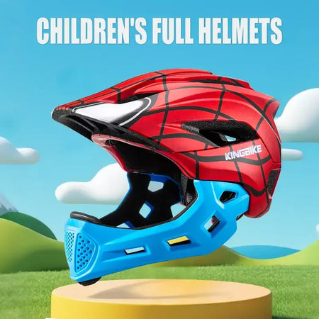 Batfox crianças rosto cheio capacete da bicicleta destacável downhill crianças ciclismo motocicleta skate esportes corrida capacete de bicicleta