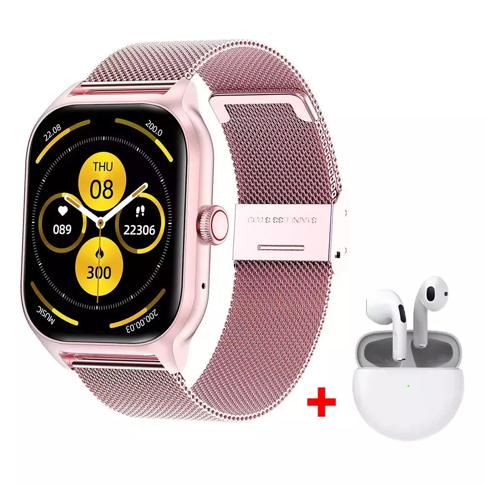 LEMFO LT10 Smartwatch para homens e mulheres Touch Dial Chamada Música Smartwatch Android iOS Rastreador de Fitness Relógios Esportivos 2024