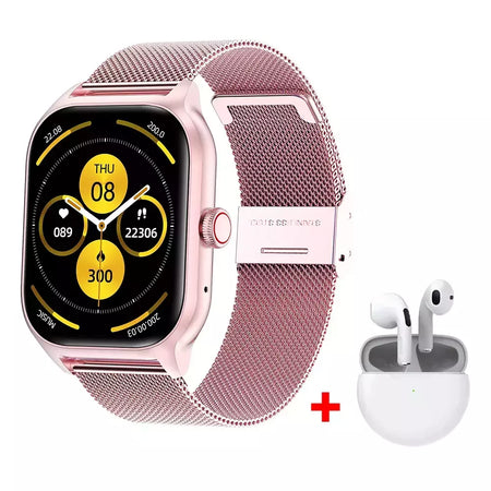 LEMFO LT10 Smartwatch para homens e mulheres Touch Dial Chamada Música Smartwatch Android iOS Rastreador de Fitness Relógios Esportivos 2024
