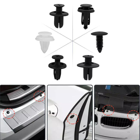 Clipe de fixação automática, corpo de carro misto, pino retentor, rebite, porta, guarnição, painel, kit de fixação, clipes de carro, caixa ou saco, embalagem