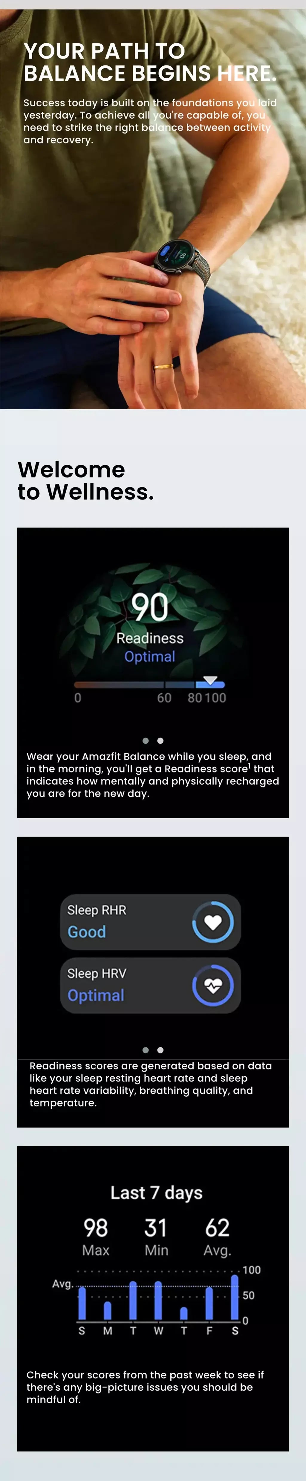 in stock Amazfit Balance 46mm Relógio Inteligente Treinador Do Sono Dual-Band GPS 150 + Modos Esportivos Relógio Inteligente Prontidão Para Android IOS Phone
