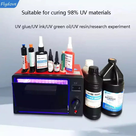 Caixa de cura uv forno de lâmpada ultravioleta 365nm 395nm 405nm led uv forno para resina uv tela flexível rápida manutenção do telefone móvel
