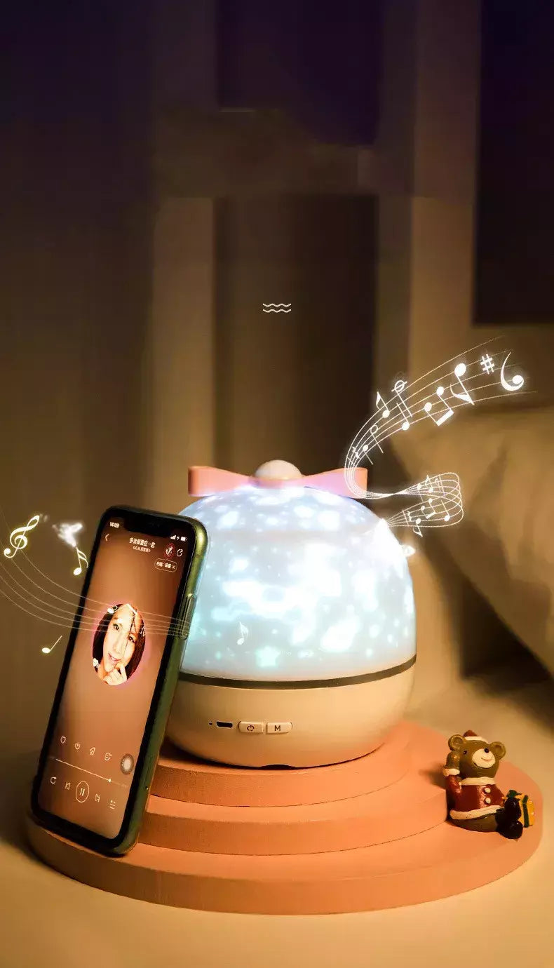 Luz noturna estrelada do projetor, céu giratório, lâmpada da lua, lâmpada da galáxia, decoração do quarto do repouso, luzes do Natal para miúdos, presente