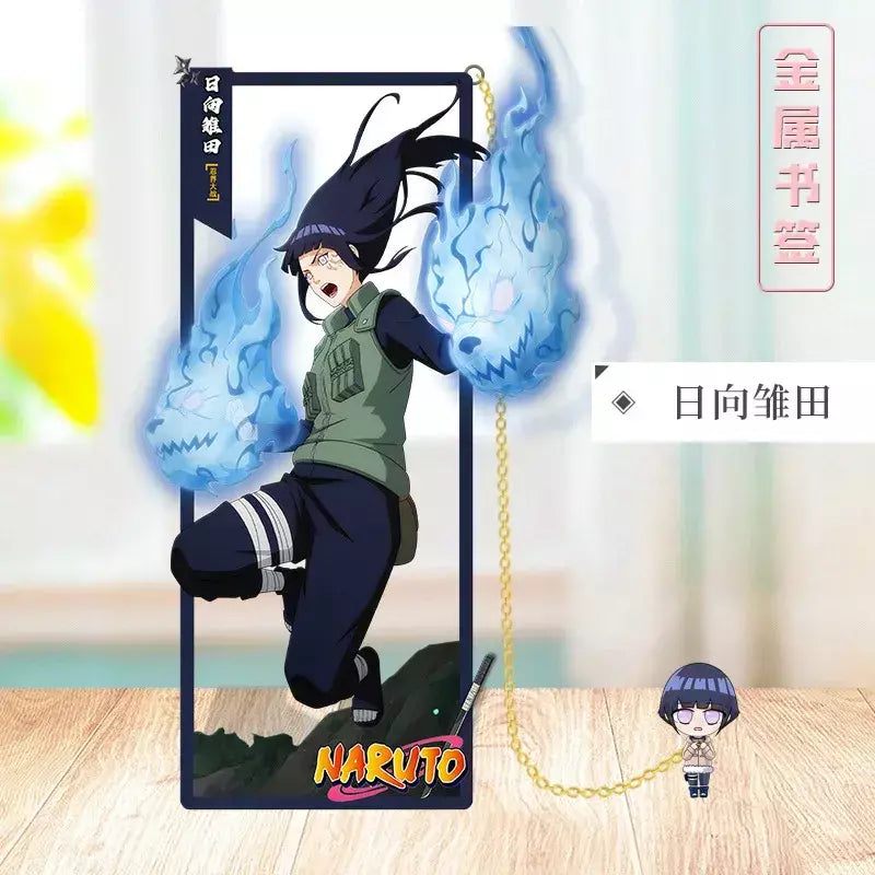 Naruto anime japonês periféricos metal artesanato marcador ornamentos de mesa colecionáveis presente de aniversário criativo para namorado menino brinquedo