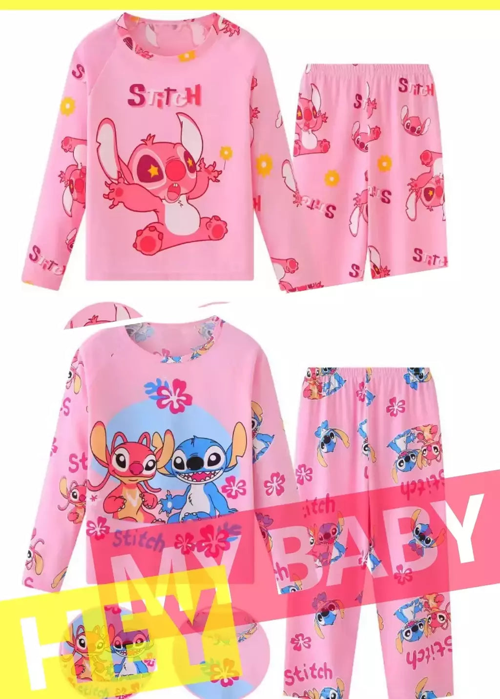 Crianças Minnie Elsa Duck Pijamas dos desenhos animados, roupas infantis para casa, conjuntos para meninos e meninas, terno de viagem, casual, novo, 2 peças por conjunto