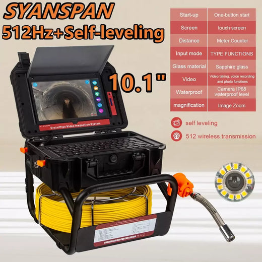 512Hz Transmissor Sonde para Pipeline Localização Endoscópio Imagem Auto-Nivelamento DVR,SYANSPAN 23mm Drain Pipe Inspection Camera IP68