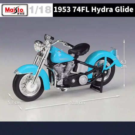 Maisto 1:18 harley davidson 74fl hydra glide liga modelo da motocicleta simulação diecast metal brinquedo motocicleta modelo crianças presentes