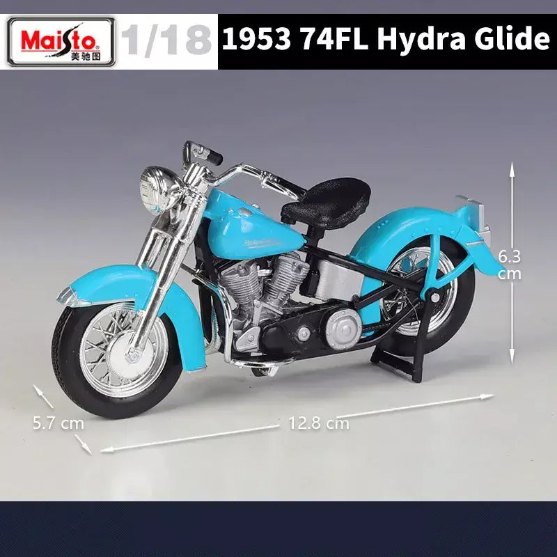 Maisto 1:18 harley davidson 74fl hydra glide liga modelo da motocicleta simulação diecast metal brinquedo motocicleta modelo crianças presentes