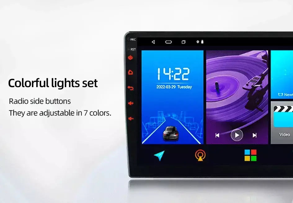 Android 13 2 din rádio do carro carpla auto 7 9 10 13.1 Polegada universal wifi gps áudio reprodutor multimídia para nissan toyota kia honda