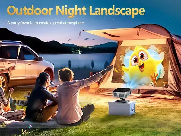 XWBSY 2025 Projetor de foco laser TOF 45000Lumens Moive Projetor de luz diurna portátil 4K Android 12.0 Projetor LED WIFI6/20MS