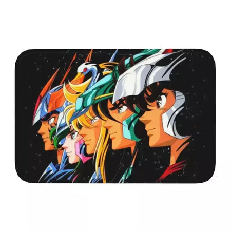 Personalizado cavaleiros do zodíaco saint seiya pegasus fantasia capacho tapete antiderrapante banheiro cozinha garagem tapete 40*60cm
