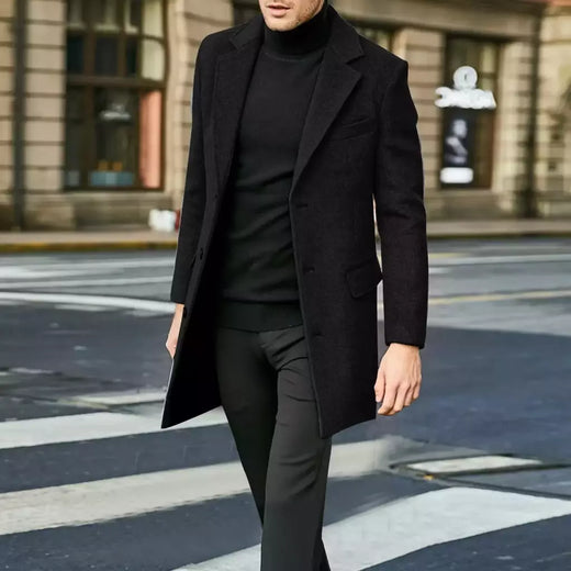 Jaqueta de couro acolchoada manga longa masculina, gola lapela, casaco espesso vintage, jaqueta de pele de carneiro, topcoat plus size, inverno