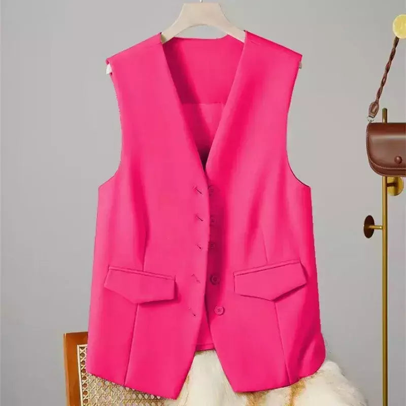 Colete vintage sem mangas feminino, Casacos elegantes, Casacos, Roupa casual, Monocromática, Streetwear, Primavera, Verão, Outono, Vestuário