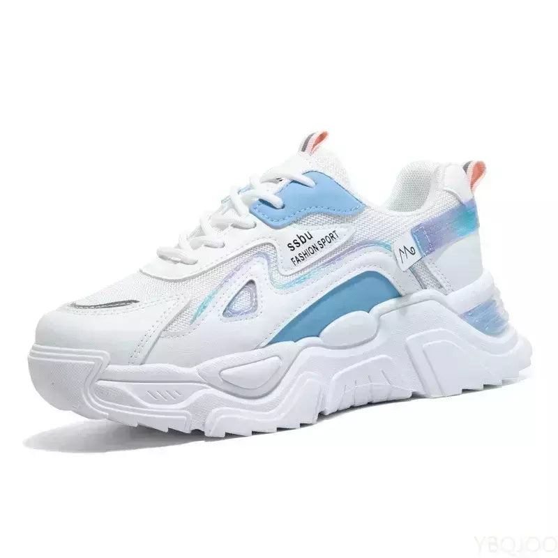 Sapatilhas de plataforma para mulheres, sapatilhas casuais para senhoras, sapatos baixos, verde, 2023