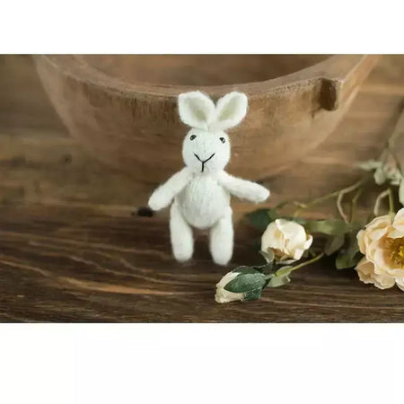 Adereços para fotografia de recém-nascidos, roupa de malha, boneca de coelho, óculos para cosplay de bebê, acessórios para sessão de fotos
