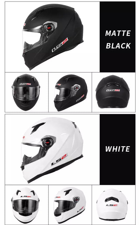 Ls2 rosto cheio capacete da motocicleta das mulheres dos homens capacete de motocross de alta resistência abs escudo 3c aprovado acessórios da motocicleta ff358