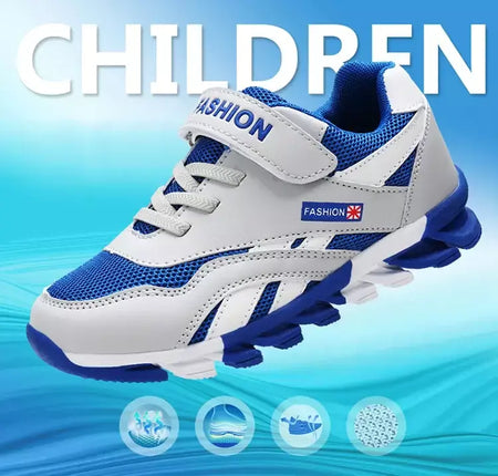Respirável verão crianças sapatos esportivos 5-16 anos de idade meninos antiderrapante tênis de corrida para crianças confortáveis calçados de caminhada escolar