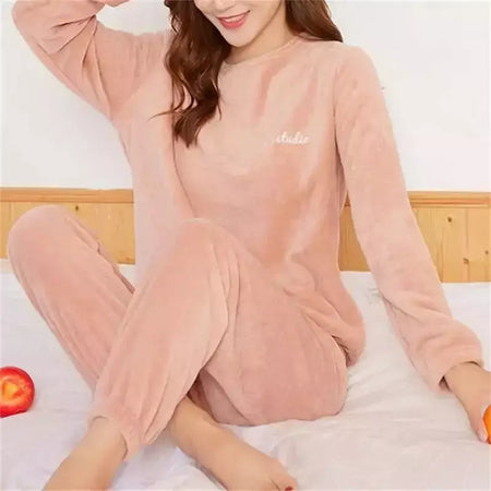 Pijama de lã coral grande masculino, veludo grosso, flanela juvenil quente, conjunto de peles domésticas, outono e inverno