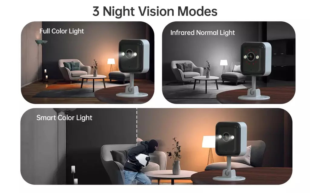 Jooan 1080p wifi câmera ip ao ar livre cctv câmera de vigilância 5x zoom digital cor noite mini câmera segurança casa monitor do bebê