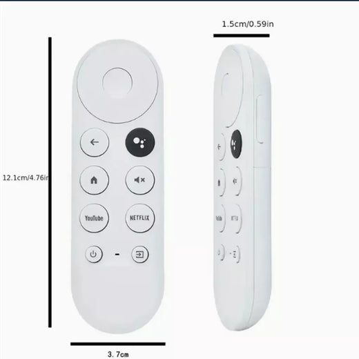 Google Chromecast 4K Snow Voice Controle Remoto Somente Controle Fácil para Streaming Media Player