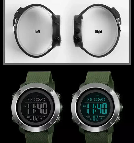Skmei 1426 montre masculino despertador moda relógio digital relogio masculino esporte relógio masculino marca de luxo 5bar relógios à prova dwaterproof água