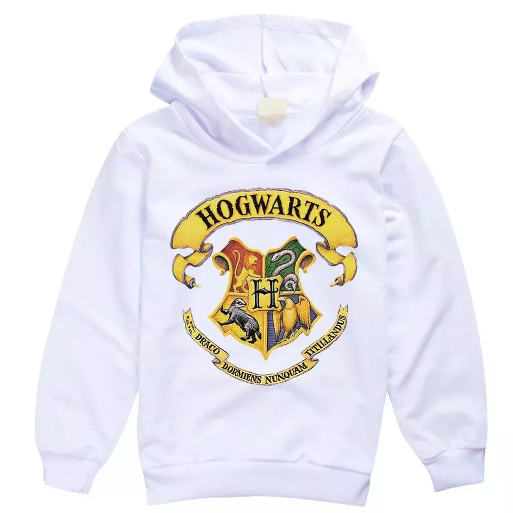 Harri potter meninos e meninas primavera e outono moda roupas infantis camisola de manga comprida camisola com capuz topo presente de aniversário do miúdo